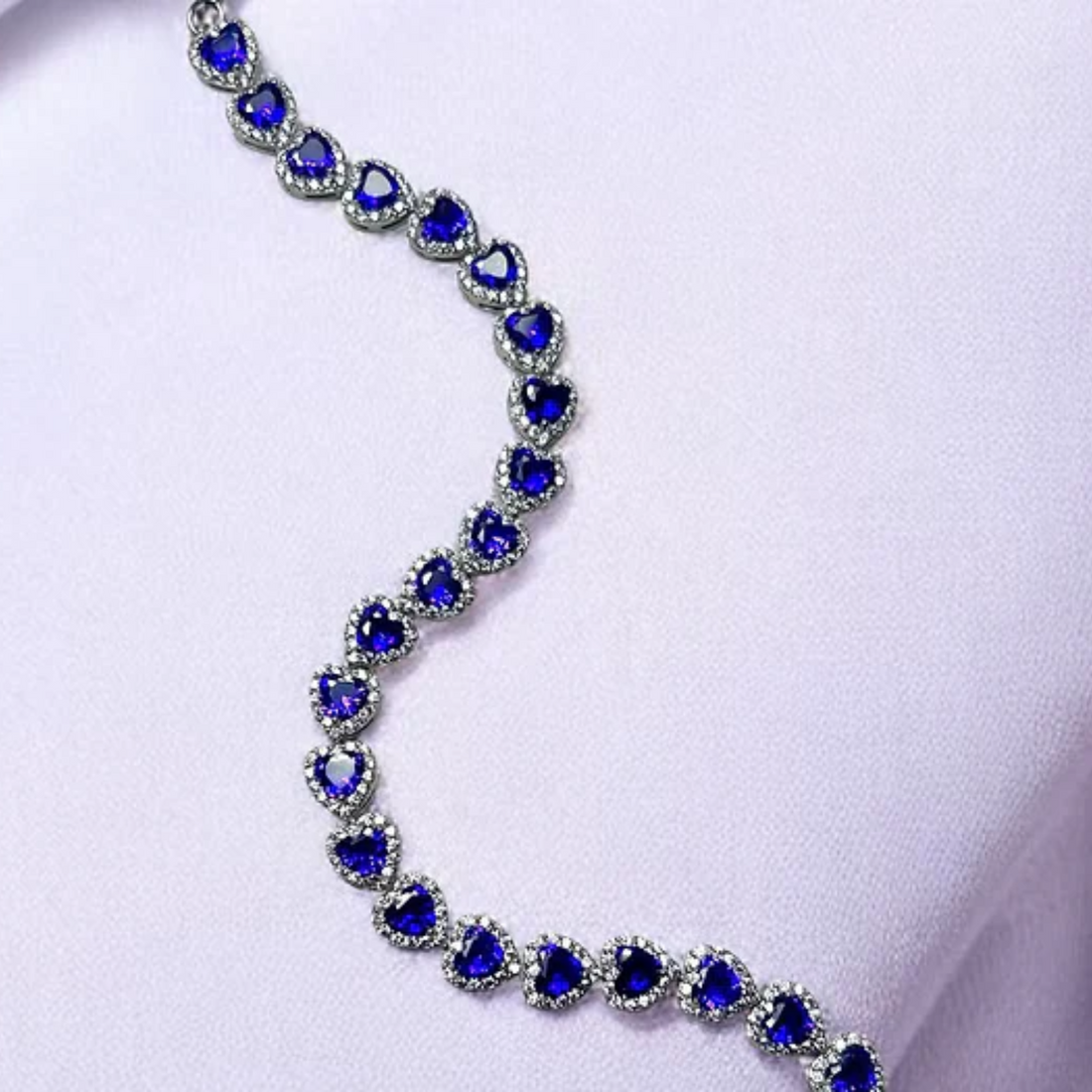 Purple Hearts Bracelet