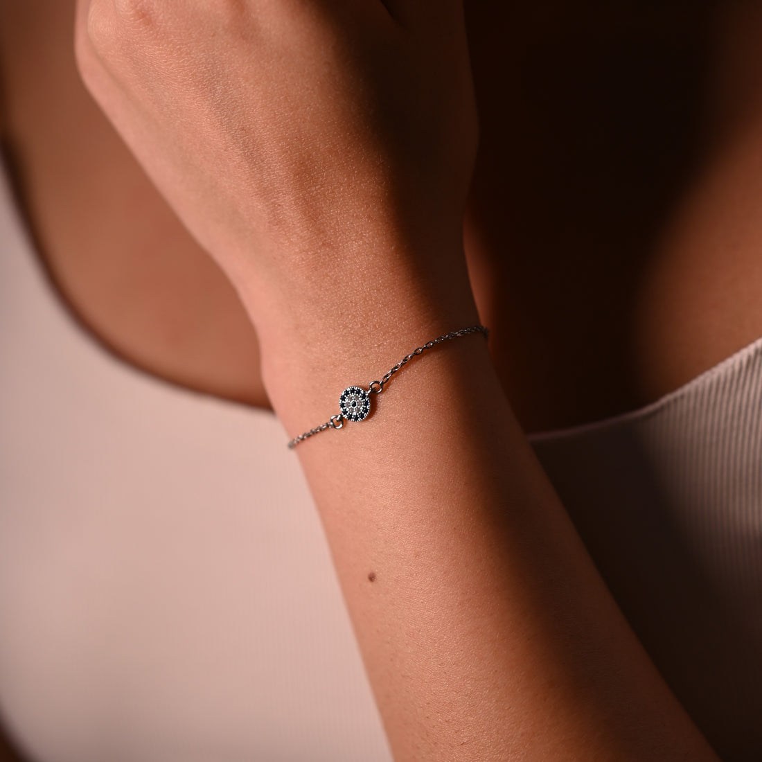 Evil-Eye Minimal Bracelet