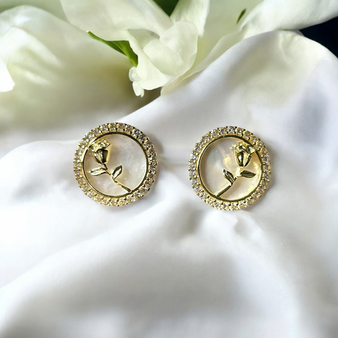 Golden Bloom Studs